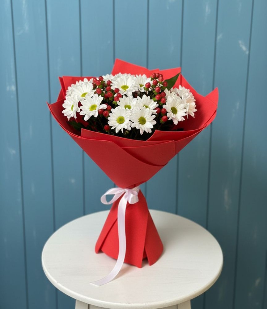 Букет цветов из: Хризантемы в Гороховке