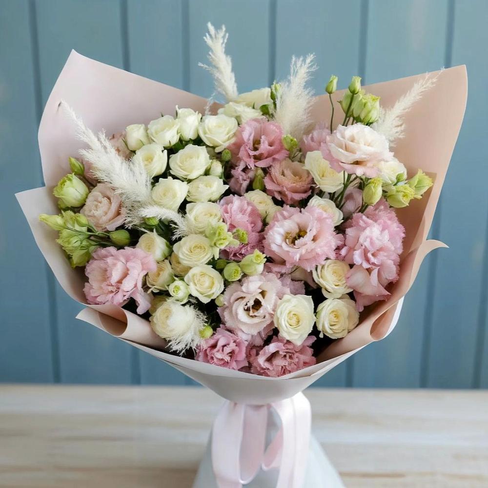 Букет цветов из: Альстромерии и Розы в Гороховке