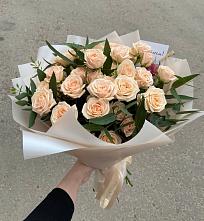 Букет Кремовые розы Латте в Гороховке
