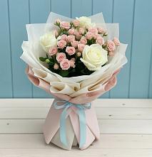 Букет цветов из:  Розы #REPLACE_PRED# Гороховке