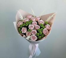 Букет цветов из:  Розы и Хризантемы #REPLACE_PRED# Гороховке