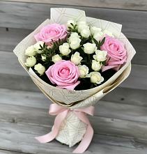 Букет цветов из:  Розы #REPLACE_PRED# Гороховке