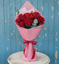 Букет цветов из:  Розы #REPLACE_PRED# Гороховке