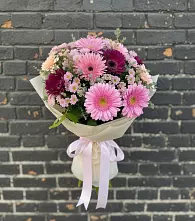 Букет цветов из:  Герберы и Хризантемы в Гороховке