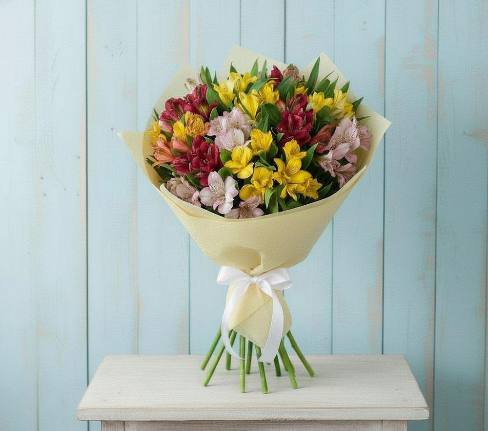 Букет цветов из: Альстромерии в Гороховке