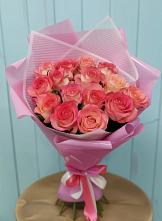 Букет 15 Розовых роз Равель в Гороховке