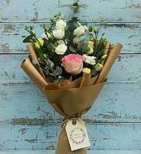 Букет цветов из:  Розы и Лизиантусы в Гороховке
