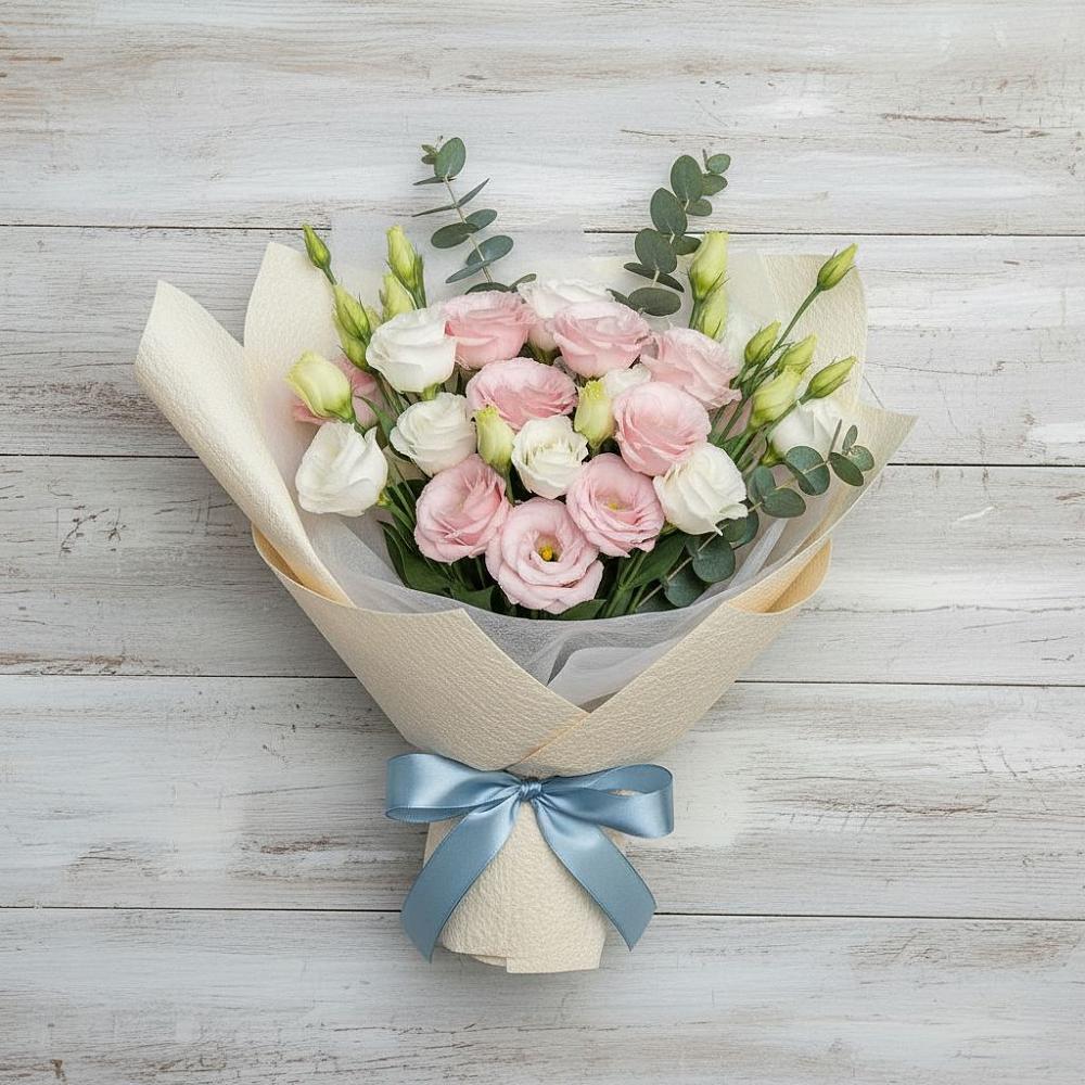 Букет цветов из: Лизиантусы в Гороховке